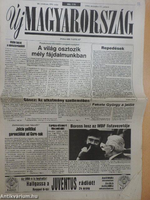 Új Magyarország 1993. december 17.