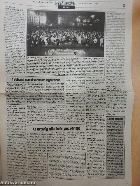 Új Magyarország 1993. december 13.