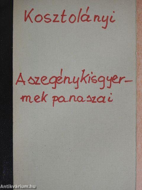 A szegény kisgyermek panaszai