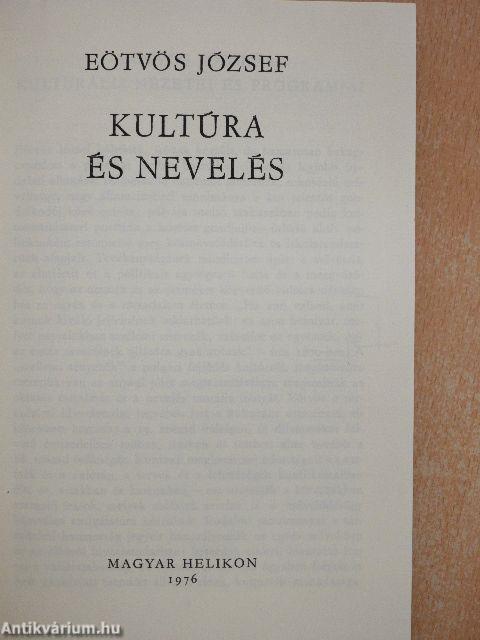 Kultúra és nevelés