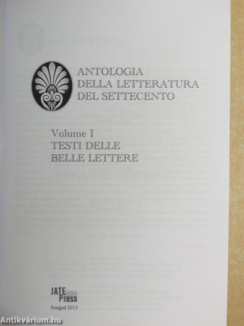 Antologia della Letteratura del Settecento I.