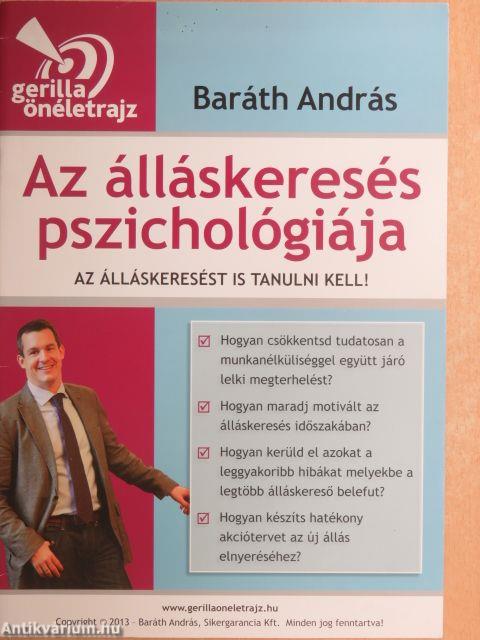 Az álláskeresés pszichológiája - Az álláskeresést is tanulni kell!