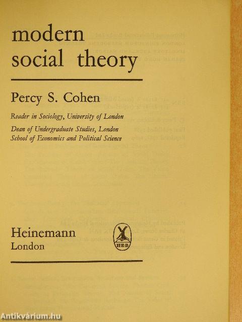 Modern Social Theory