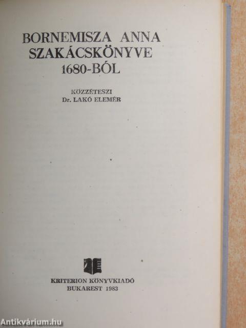 Bornemisza Anna szakácskönyve 1680-ból