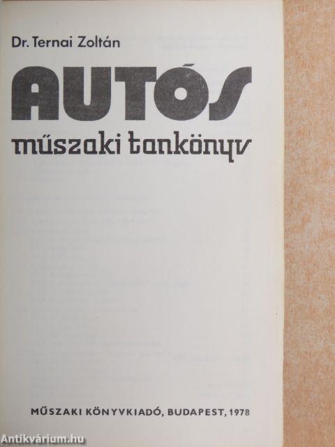 Autós műszaki tankönyv