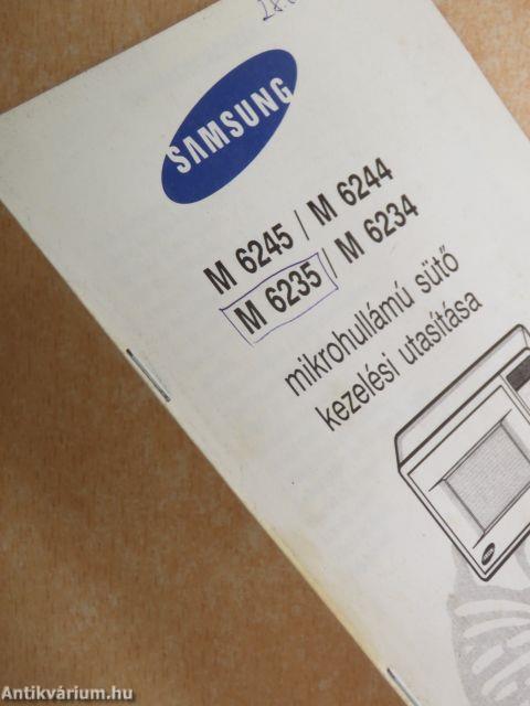 Samsung M6245/M6244/M6235/M6234 mikrohullámú sütő kezelési utasítása