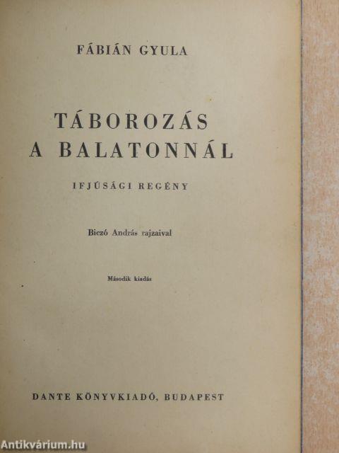 Táborozás a Balatonnál