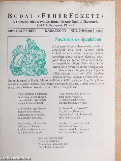 Budai FehérFekete 2005. december