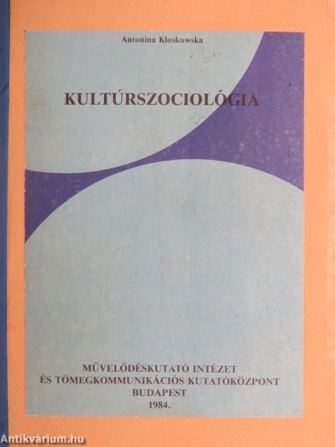 Kultúrszociológia