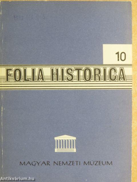 Folia Historica 10.