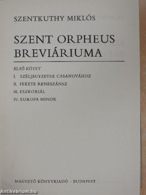 Szent Orpheus breviáriuma I.