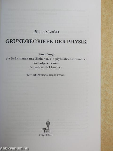 Grundbegriffe der Physik