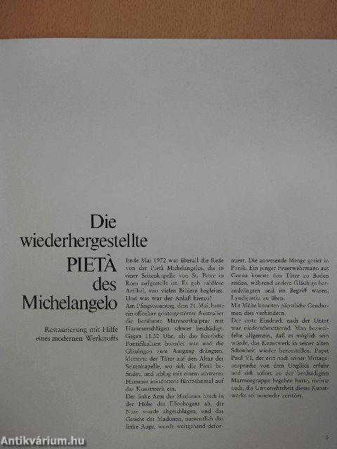 Die wiederhergestellte Pietá des Michelangelo