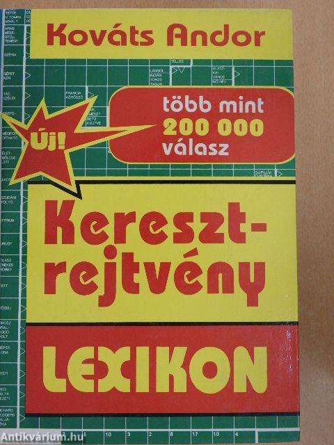 Keresztrejtvény lexikon