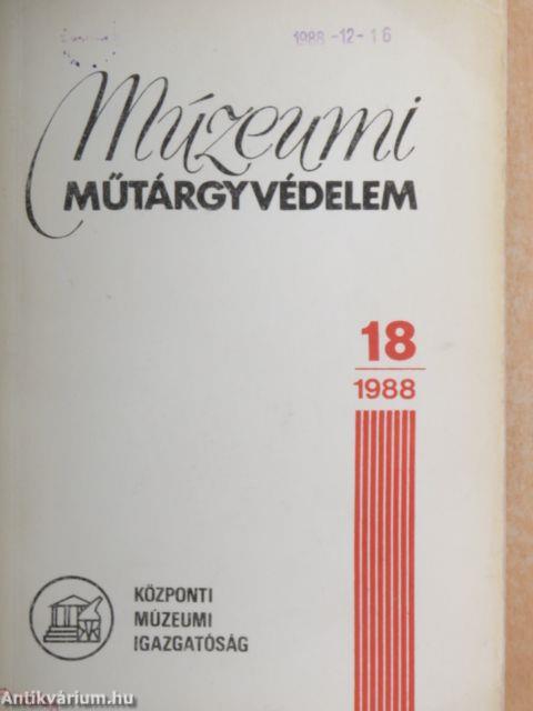 Múzeumi műtárgyvédelem 1988/18.