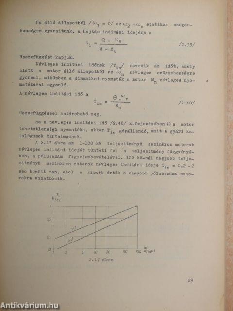 Szabályozott villamos hajtások I.