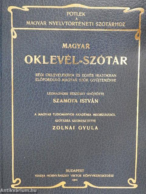 Magyar oklevél-szótár