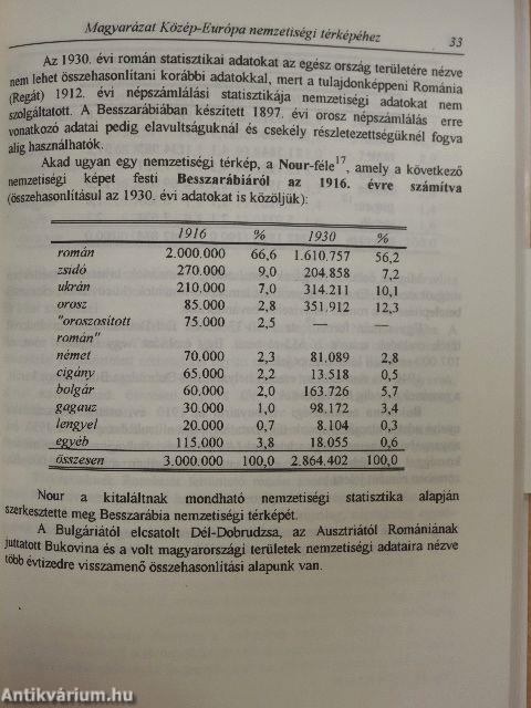 Magyarázat Közép-Európa nemzetiségi térképéhez 1942