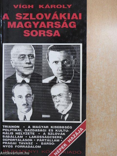 A szlovákiai magyarság sorsa