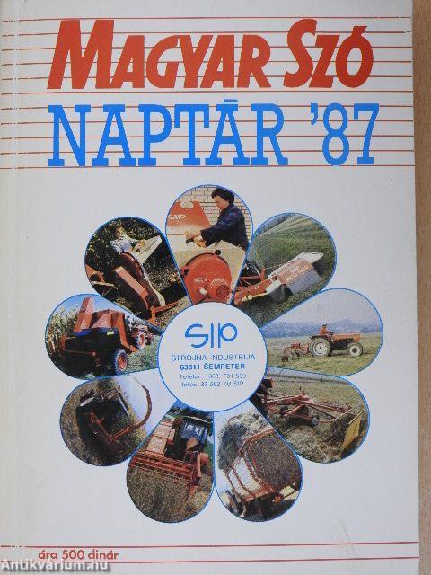 Magyar Szó Naptár '87