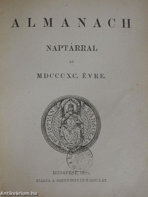 Almanach naptárral az MDCCCXC. évre