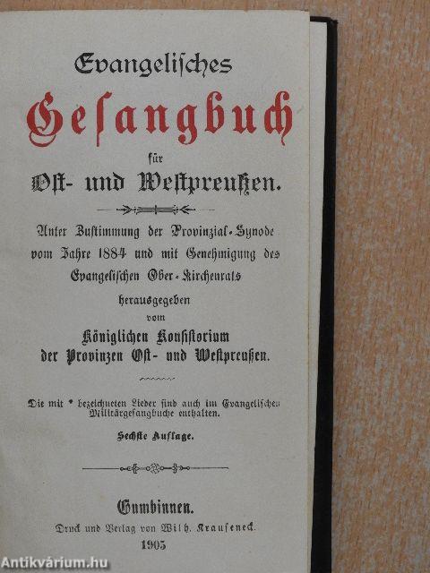 Evangelisches Gesangbuch für Ost- und Westpreussen (gótbetűs)