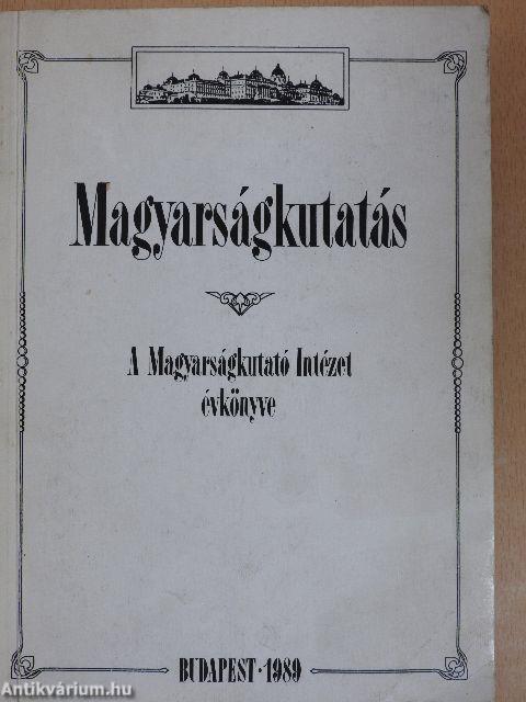 Magyarságkutatás 1989