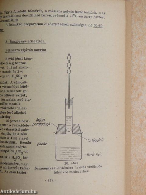 Kémiai laboratóriumi gyakorlatok a gimnáziumok számára