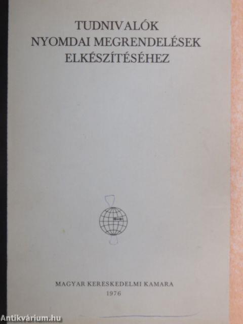 Tudnivalók nyomdai megrendelések elkészítéséhez