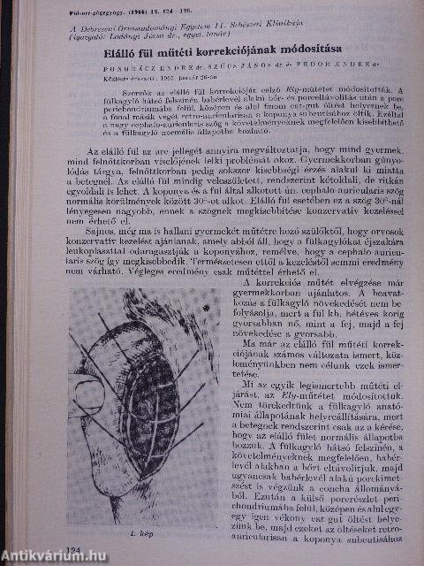 Fül-orr-gégegyógyászat 1966-1967. január-december