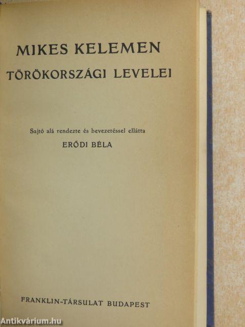 Mikes Kelemen törökországi levelei