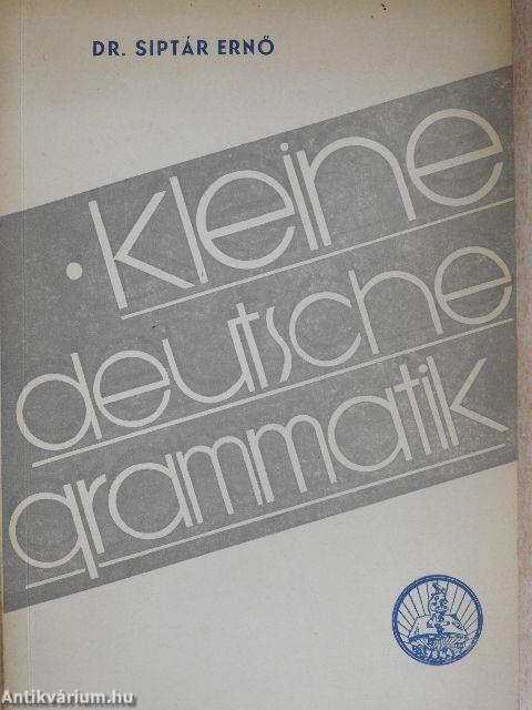 Kleine deutsche grammatik