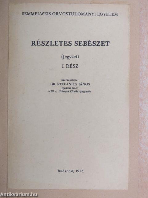 Részletes sebészet I.