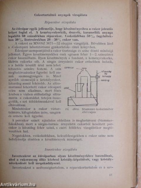 Édesipari laboratóriumi gyakorlatok