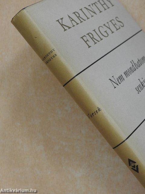 Nem mondhatom el senkinek