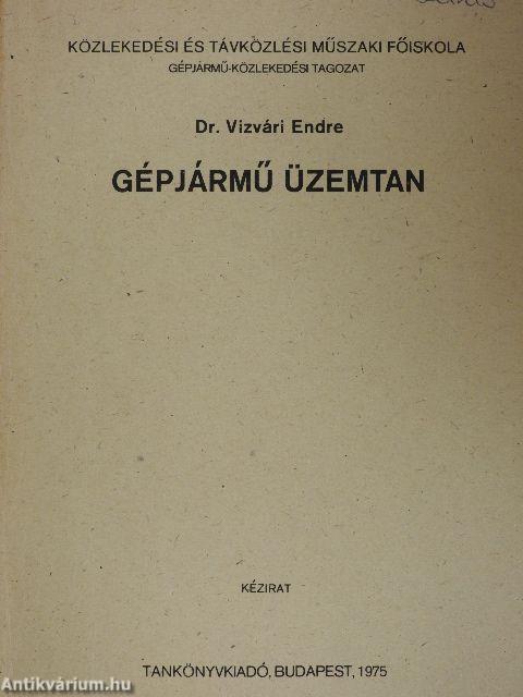 Gépjármű üzemtan