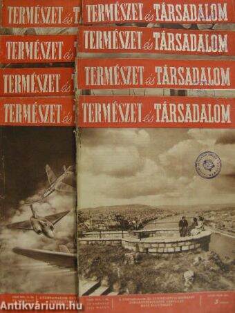 Természet és Társadalom 1954-1956. (vegyes számok) (8 db)