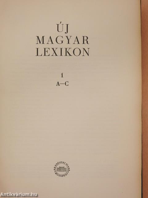 Új magyar lexikon 1-7.