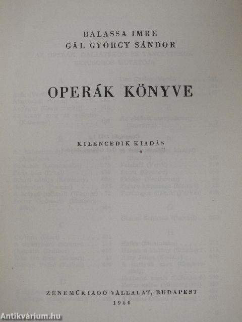 Operák könyve