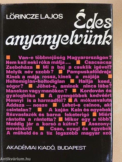 Édes anyanyelvünk