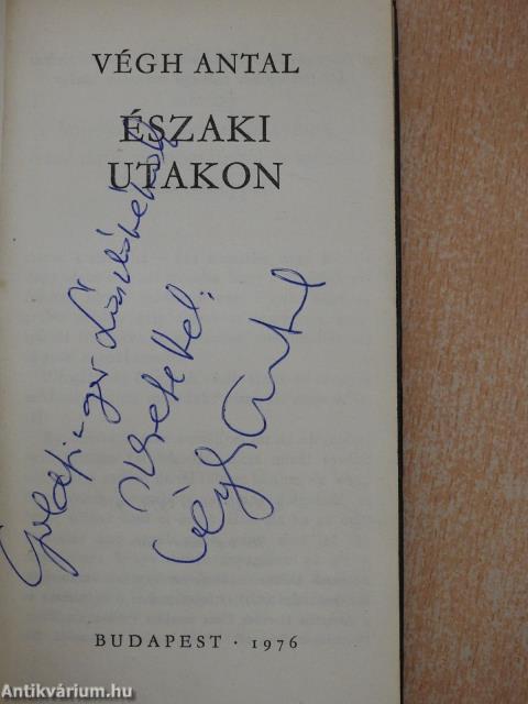 Északi utakon (dedikált példány)