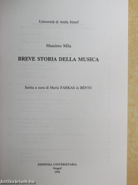 Breve Storia della Musica