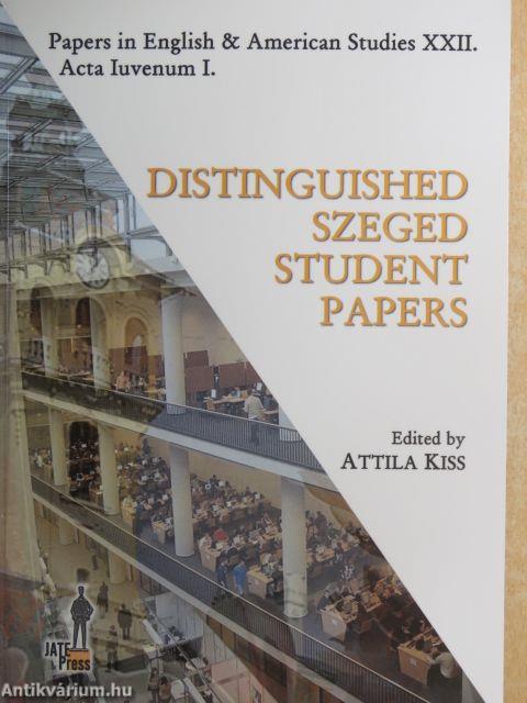 Distinguished Szeged Student Papers