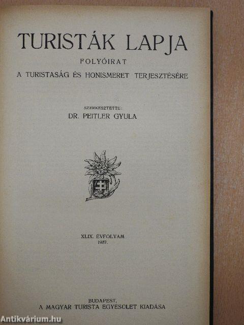 Turisták Lapja 1937. (nem teljes évfolyam)/A Magyar Turista Szövetség Hivatalos Értesítője 1937. január-december