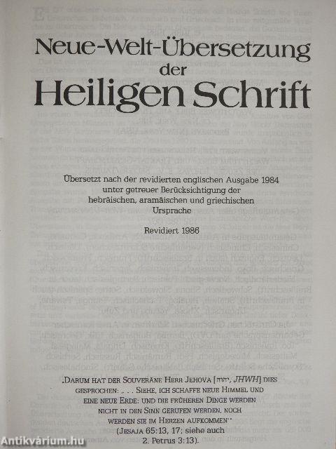 Neue-Welt-Übersetzung der Heiligen Schrift