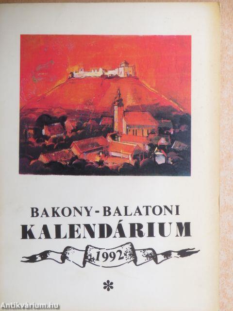 Bakony-Balatoni Kalendárium 1992