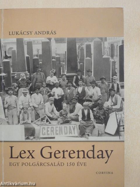 Lex Gerenday (dedikált példány)