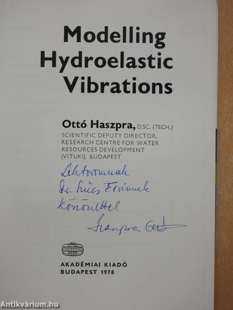 Modelling Hydroelastic Vibrations (dedikált példány)