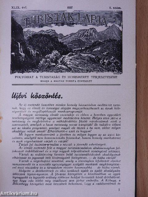 Turisták Lapja 1937. (nem teljes évfolyam)/A Magyar Turista Szövetség Hivatalos Értesítője 1937. január-december