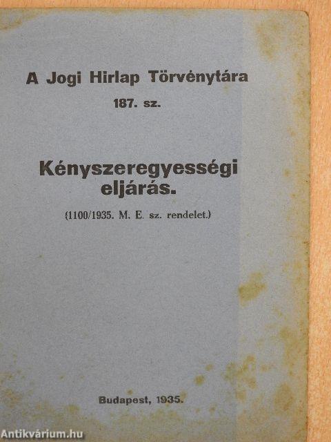 Kényszeregyességi eljárás